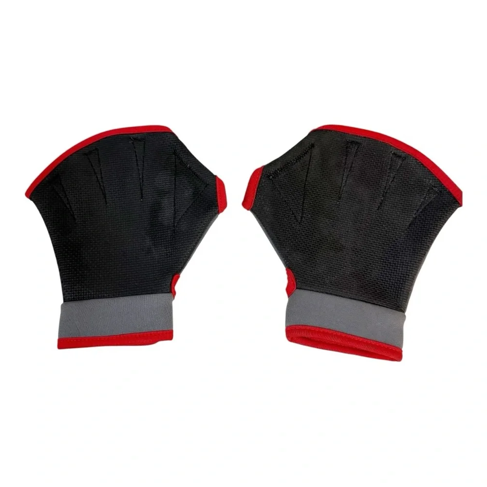 Speedo Aquatic Neoprene Fitness Gloves Grey Red Size Small